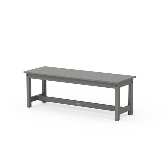 POLYWOOD 48" Planter Bench — Slate Grey