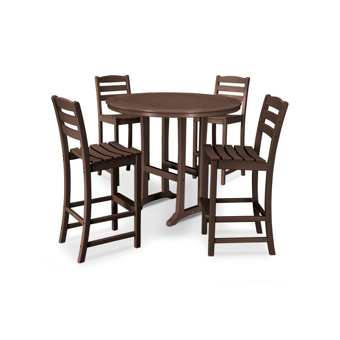 POLYWOOD La Casa Café 5-Piece Side Chair Bar Dining Set FREE SHIPPING