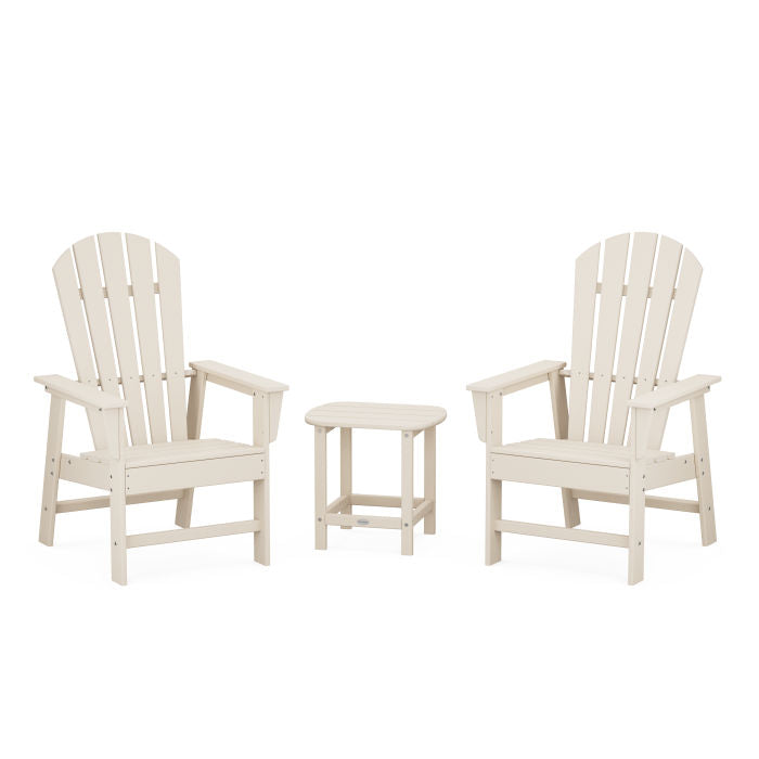 POLYWOOD South Beach Casual Chair 3-Piece Set with 18" South Beach Side Table FREE SHIPPING