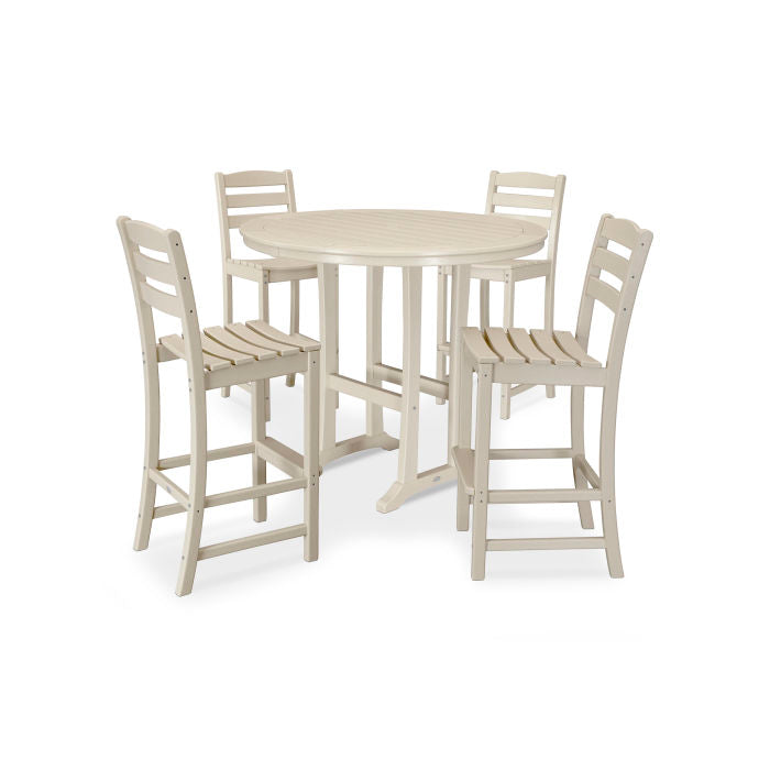 POLYWOOD La Casa Café 5-Piece Side Chair Bar Dining Set FREE SHIPPING