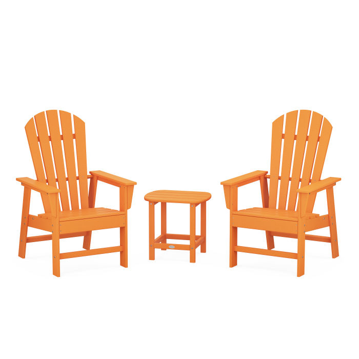 POLYWOOD South Beach Casual Chair 3-Piece Set with 18" South Beach Side Table FREE SHIPPING