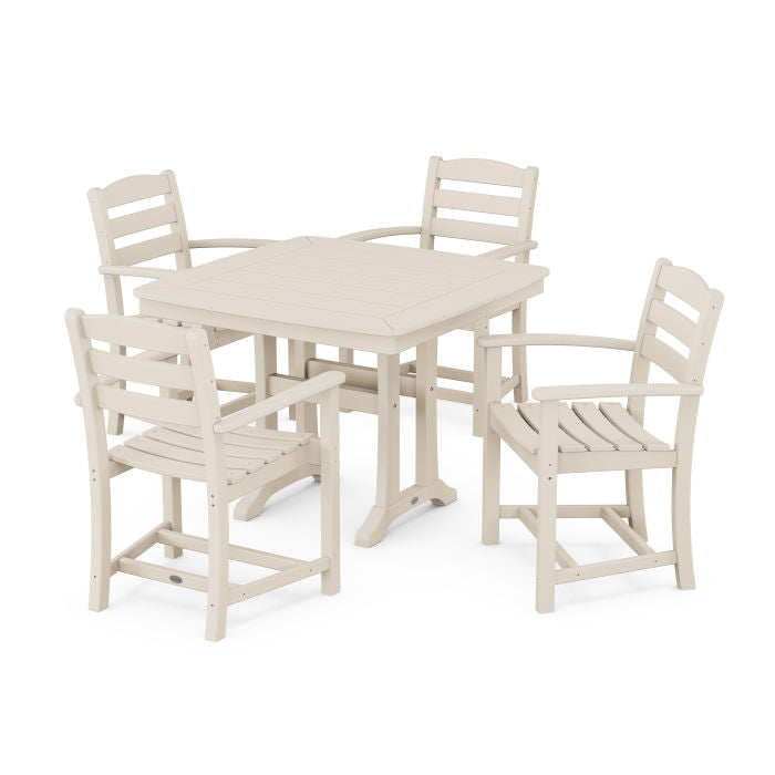 POLYWOOD La Casa Café 5-Piece Dining Set with Trestle Legs FREE SHIPPING