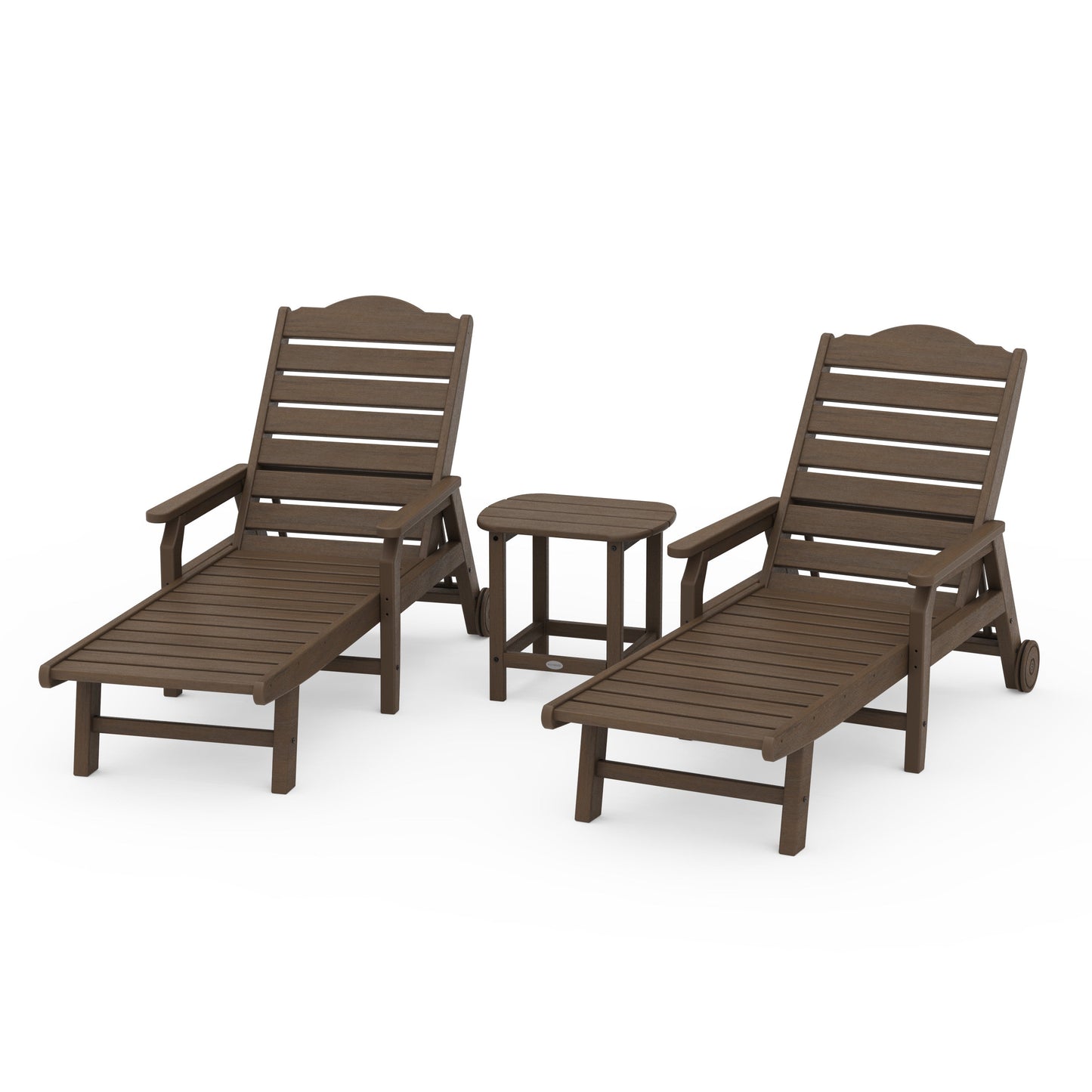 POLYWOOD 3-Piece Savannah Chaise Lounge Set — Kona