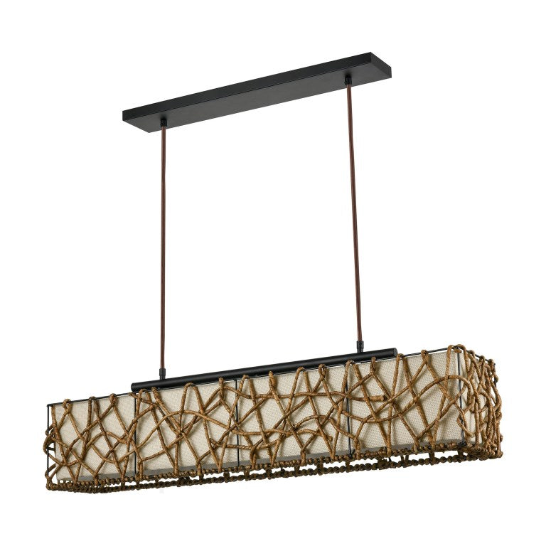 BINDAN 39'' WIDE 3-LIGHT LINEAR CHANDELIER - FREE SHIPPING !!!