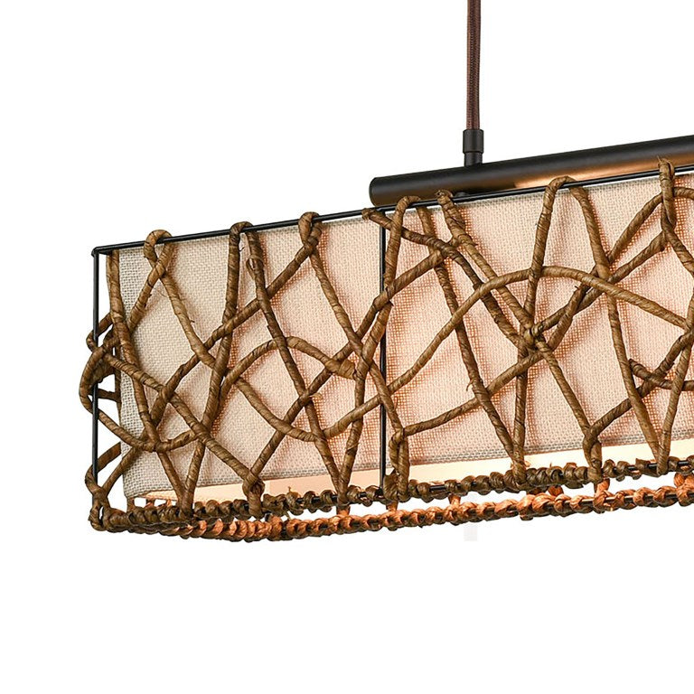 BINDAN 39'' WIDE 3-LIGHT LINEAR CHANDELIER - FREE SHIPPING !!!