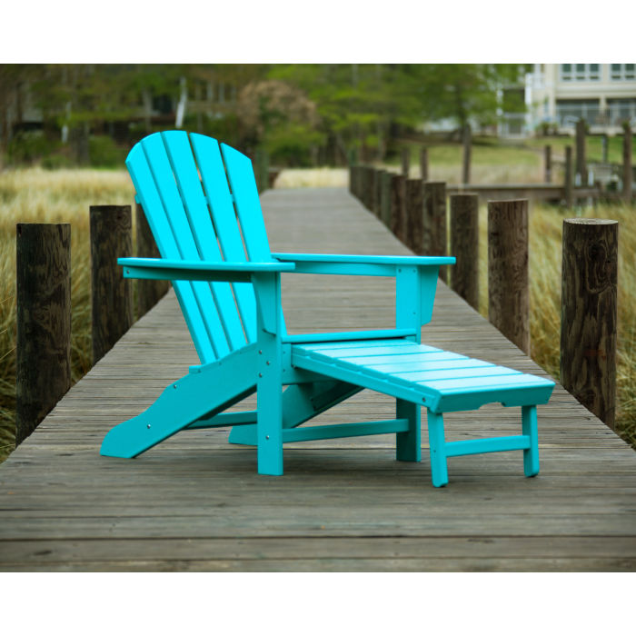 Polywood - Palm Coast Ultimate Adirondack with Hideaway Ottoman - FREE SHIPPING