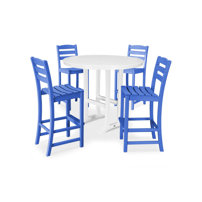 POLYWOOD La Casa Café 5-Piece Side Chair Bar Dining Set FREE SHIPPING