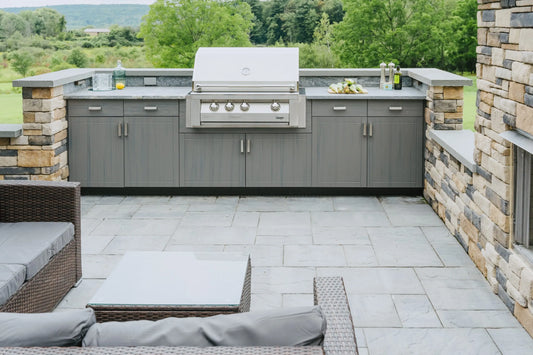 OPEN AIR OUTDOOR KITCHENS - STRAIGHT RUN (2 PREP AREAS)
