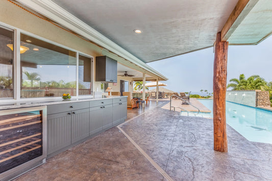 OPEN AIR OUTDOOR KITCHENS - STRAIGHT RUN (2 PREP AREAS & SINK)