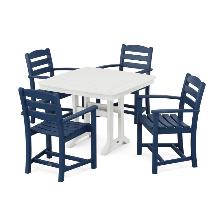 POLYWOOD La Casa Café 5-Piece Dining Set with Trestle Legs FREE SHIPPING