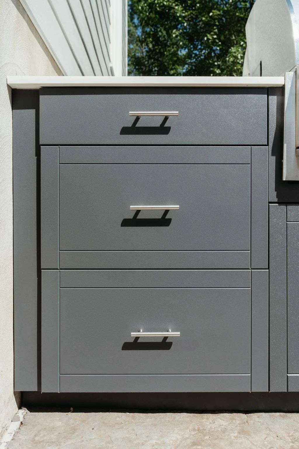 OPEN AIR OUTDOOR KITCHENS - L SHAPED (SMALL PREP AREA)