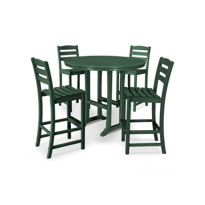 POLYWOOD La Casa Café 5-Piece Side Chair Bar Dining Set FREE SHIPPING