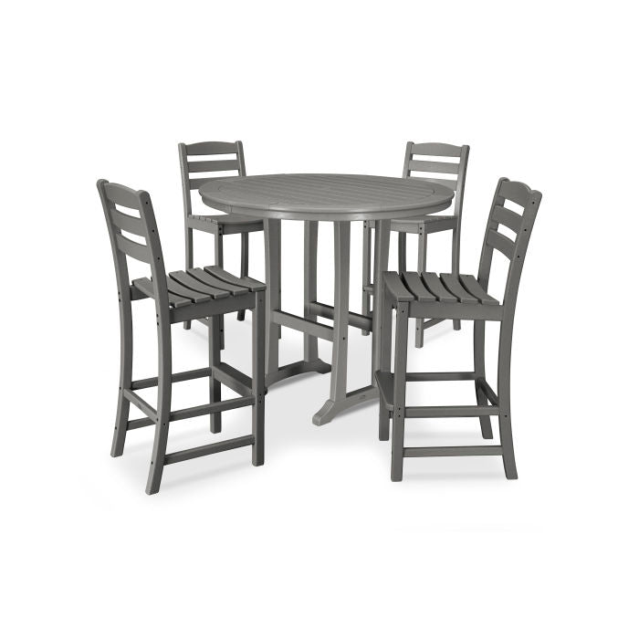POLYWOOD La Casa Café 5-Piece Side Chair Bar Dining Set FREE SHIPPING
