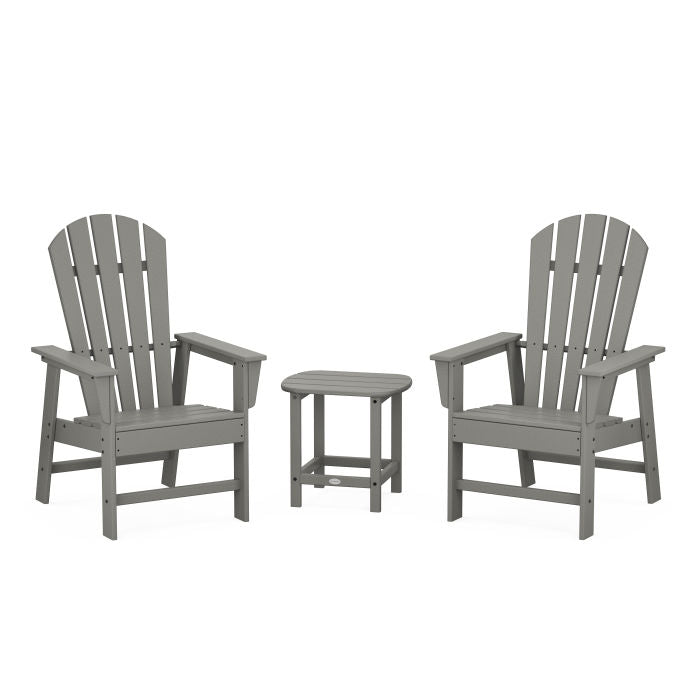POLYWOOD South Beach Casual Chair 3-Piece Set with 18" South Beach Side Table FREE SHIPPING