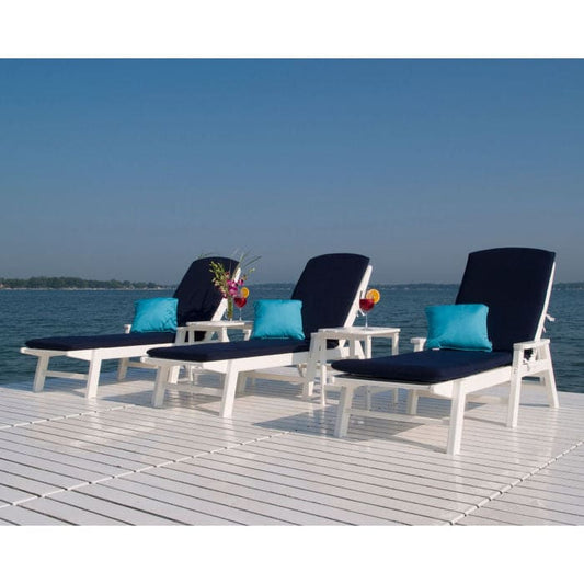 POLYWOOD Nautical Chaise with Arm FREE SHIPPING
