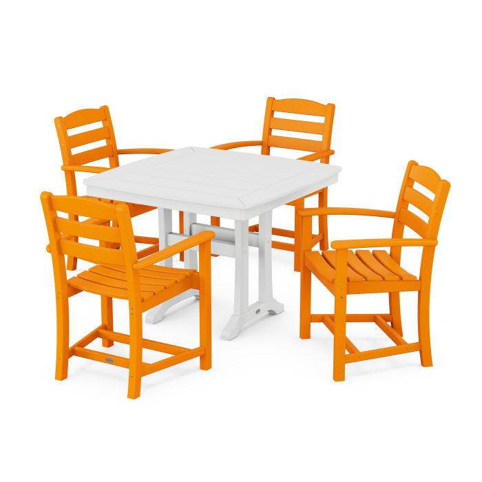 POLYWOOD La Casa Café 5-Piece Dining Set with Trestle Legs FREE SHIPPING