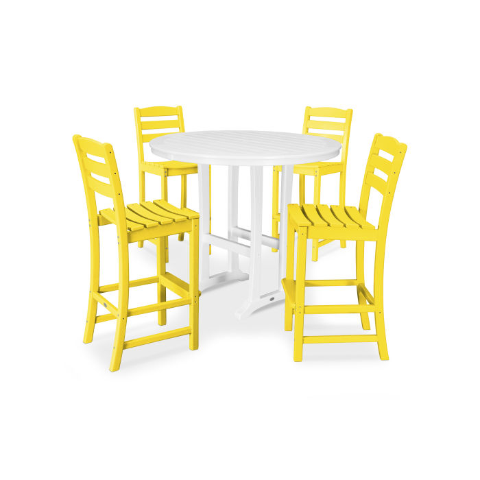 POLYWOOD La Casa Café 5-Piece Side Chair Bar Dining Set FREE SHIPPING