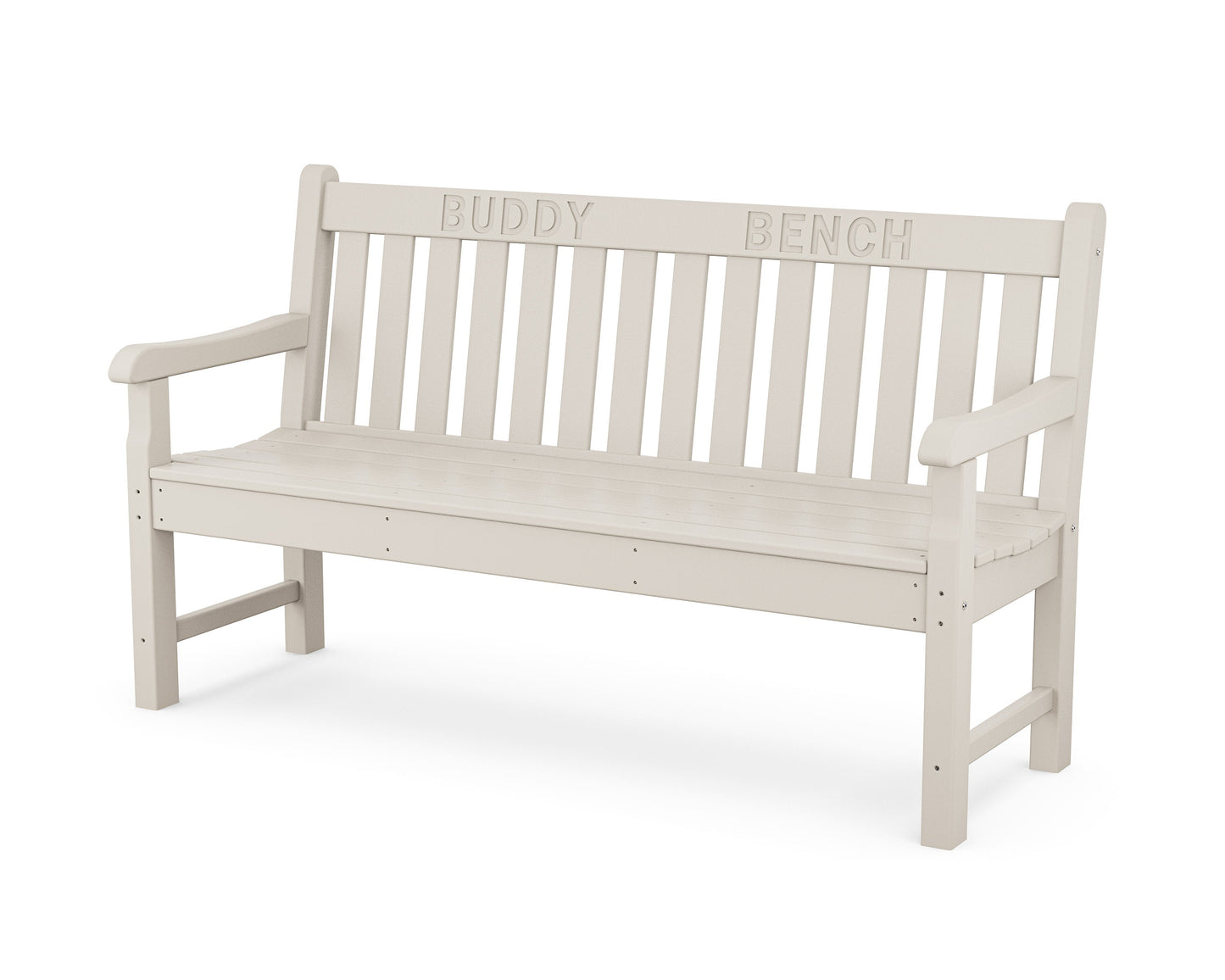 POLYWOOD 60" Buddy Bench — Sand