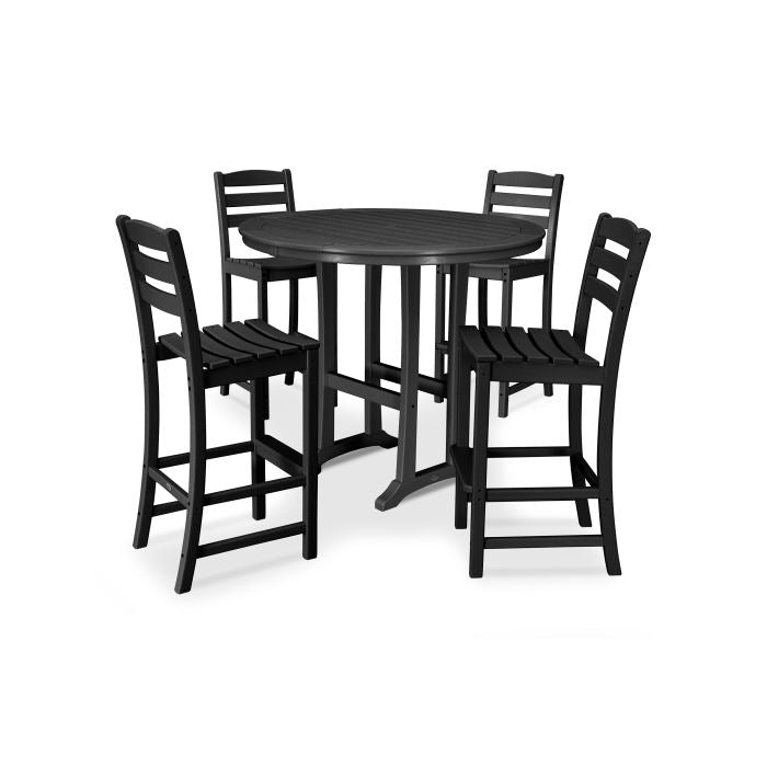 POLYWOOD La Casa Café 5-Piece Side Chair Bar Dining Set FREE SHIPPING
