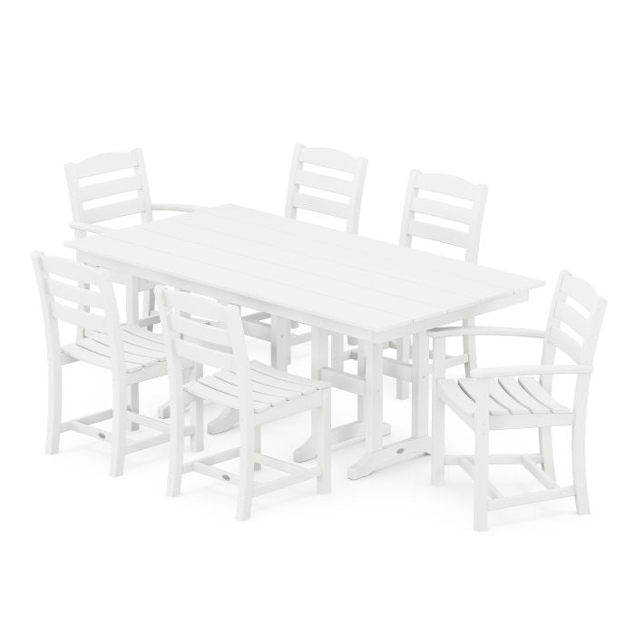 POLYWOOD La Casa Café 7-Piece Farmhouse Dining Set FREE SHIPPING