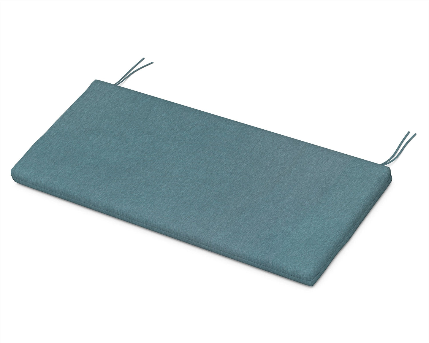 POLYWOOD Bench Seat Cushion - 17.25"D x 43.5"W x 2.5"H — Ocean Teal