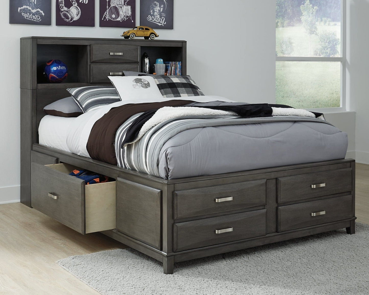 Ashley Express - Caitbrook Storage Bed With 8 Drawers