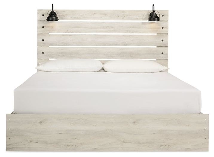 Cambeck Panel Bed With 4 Storage Drawers