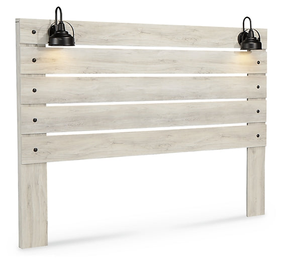 Cambeck Panel Headboard With Mirrored Dresser, Chest And 2 Nightstands