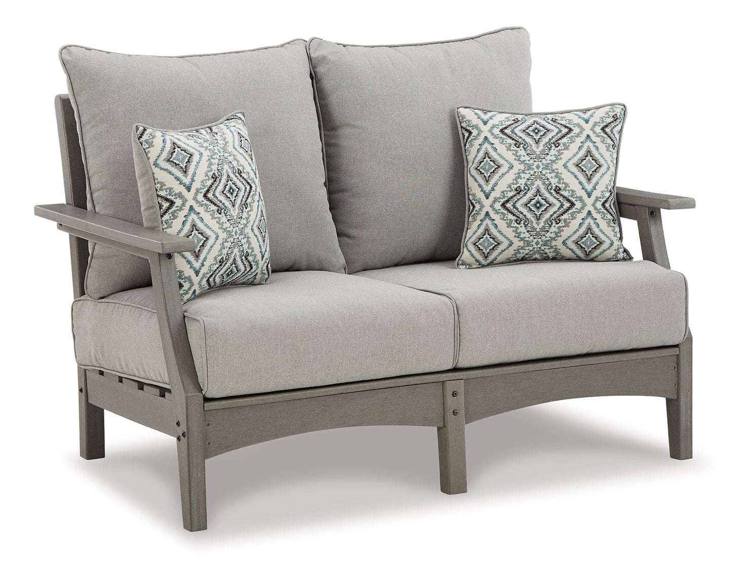 Visola Outdoor Sofa, Loveseat and 2 Lounge Chairs with Coffee Table and End Table