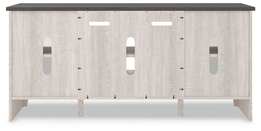 Ashley Express - Dorrinson LG TV Stand w/Fireplace Option