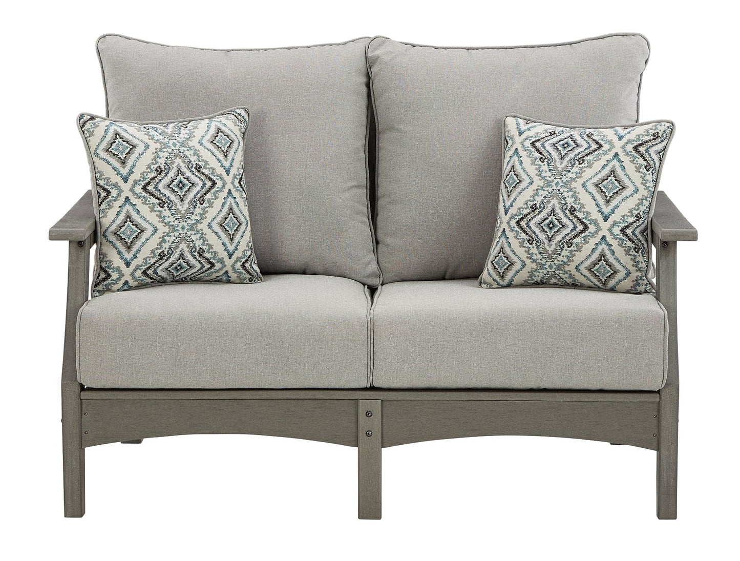 Visola Outdoor Sofa, Loveseat and 2 Lounge Chairs with Coffee Table and End Table