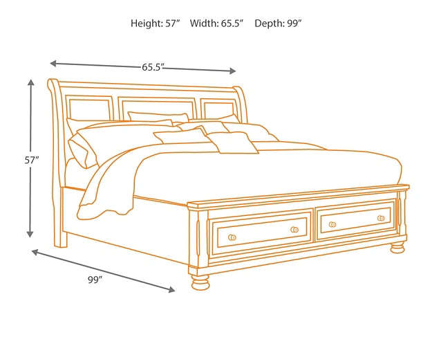 Ashley Express - Robbinsdale Sleigh Bed With Storage