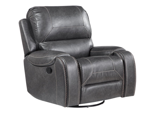 Keily Recliner, Manual Swivel, Glider, Grey