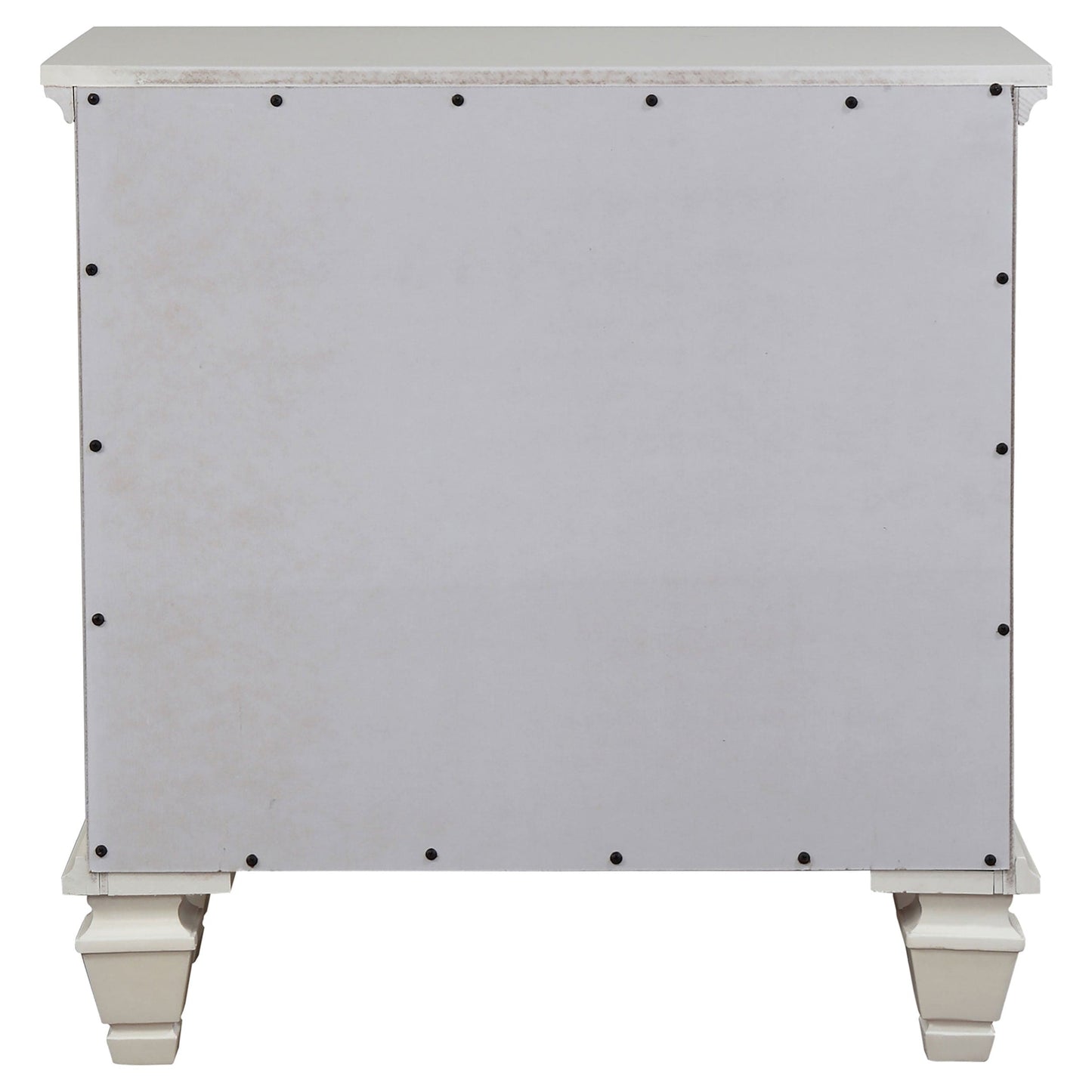Sandy Beach 3-drawer Nightstand Cream White