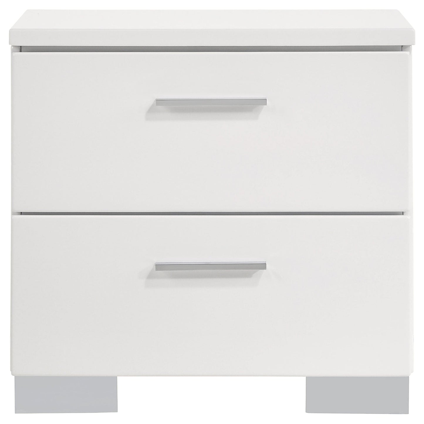 Felicity 5-piece California King Bedroom Set White Gloss