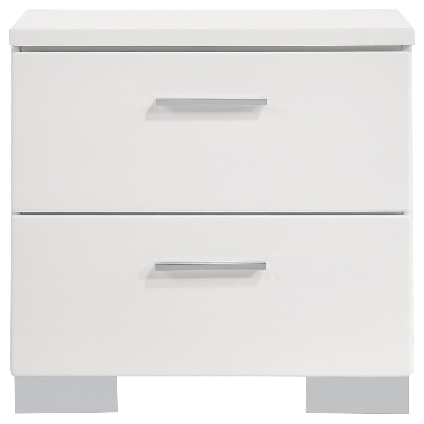 Felicity 4-piece Queen Bedroom Set White High Gloss