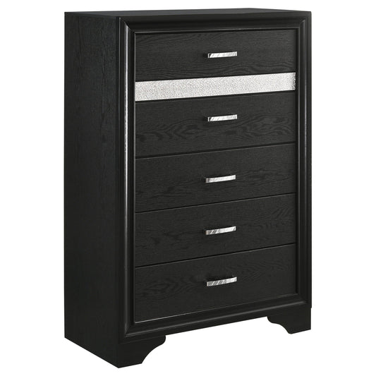 Miranda 6-drawer Bedroom Chest Black