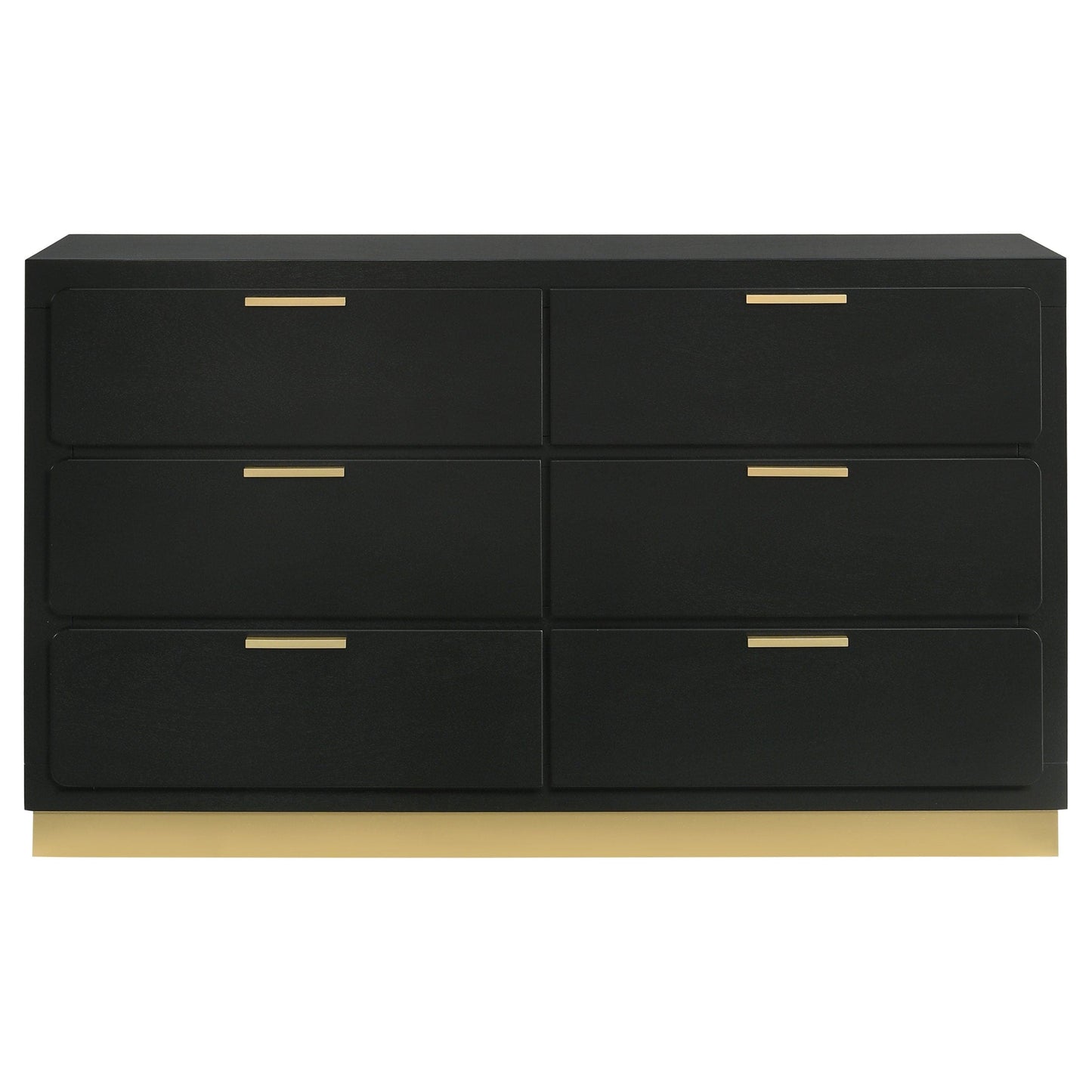 Caraway 6-drawer Dresser Black