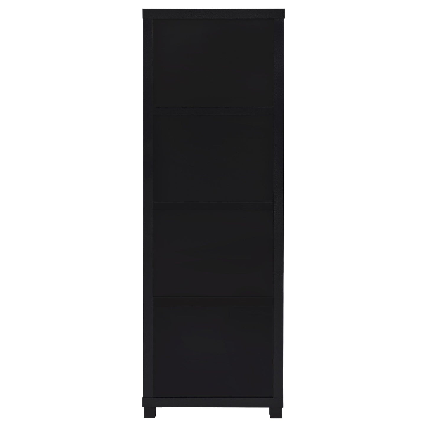 Jupiter 3-shelf Engineered Wood Media Tower Black