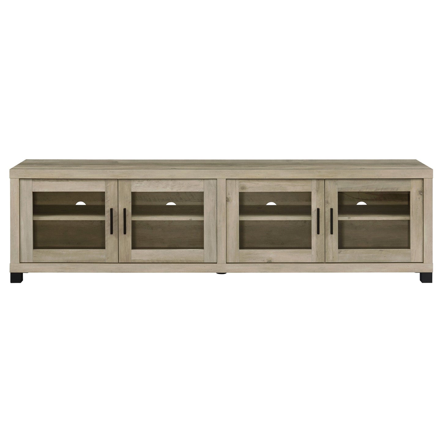 Sachin 3-piece 79-inch TV Entertainment Center Antique Pine