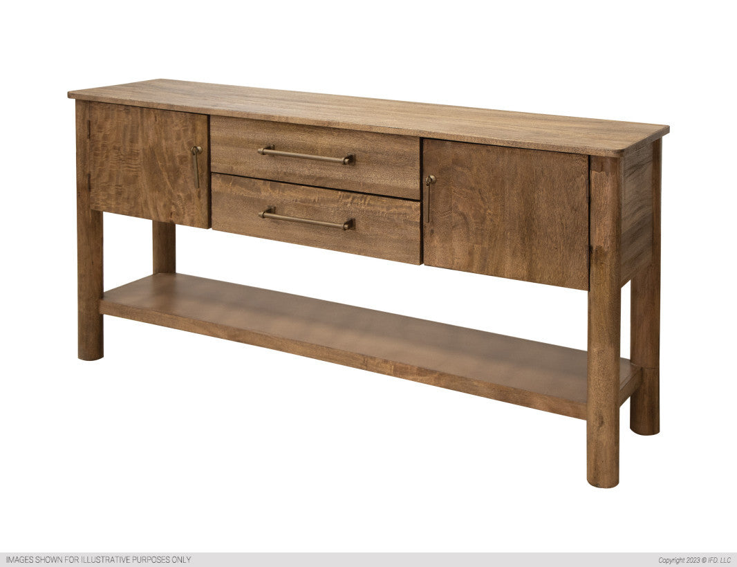 Sofa Table w/ 2 Drawer & 2 Doors