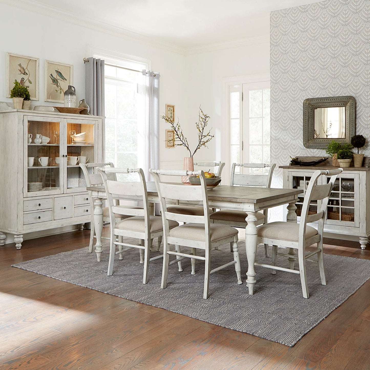 Whitney - 7 Piece Rectangular Table Set