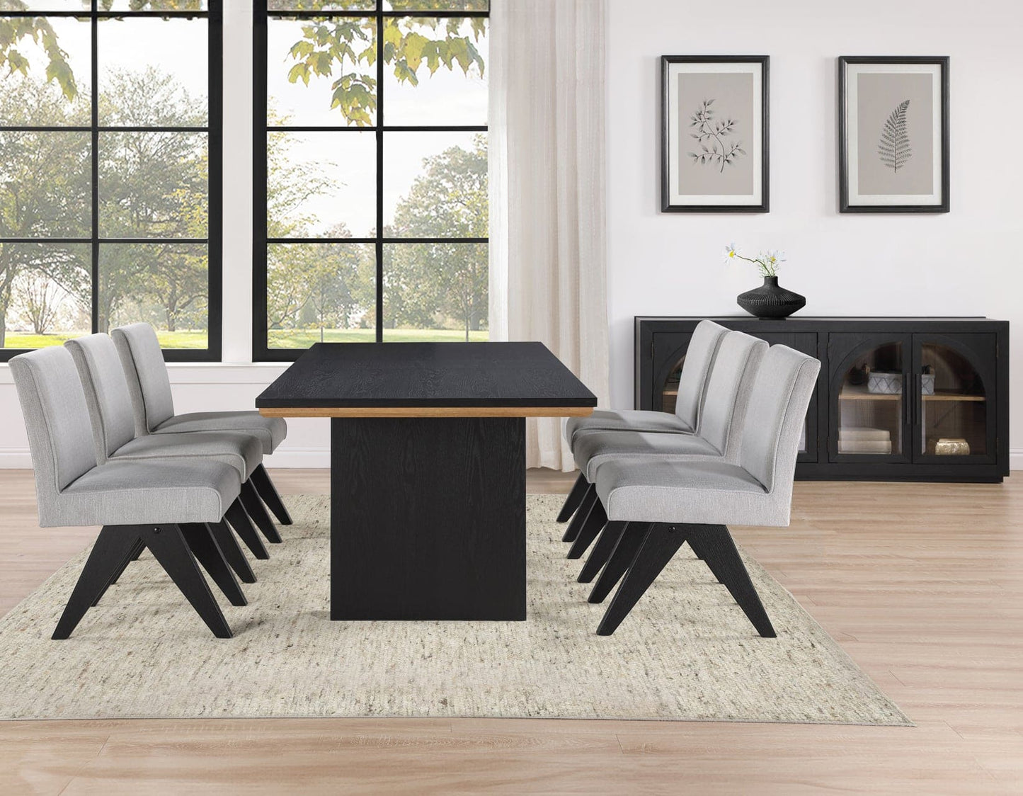 Magnolia 5-Piece 80-96″ Dining Set with Side Chair