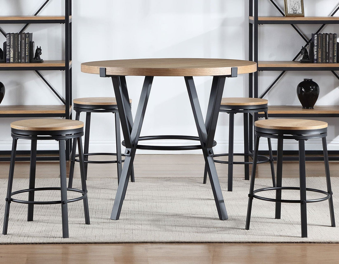 Magnolia 5-Piece 42″ Round Counter Dining Set