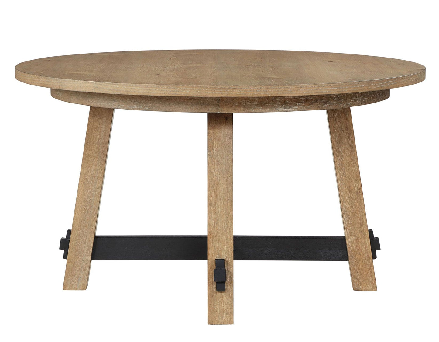 Aubrey 5-Piece 54″ Round Dining Table Set, Driftwood