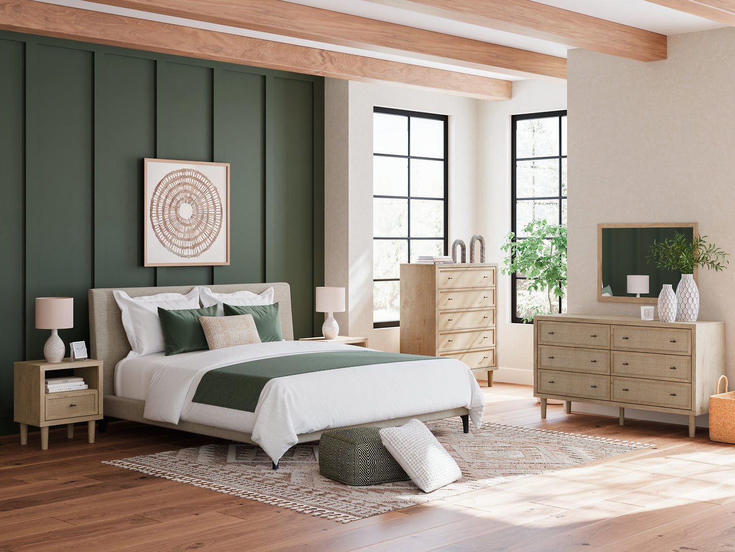 Cielden Uph Bed W/Roll Slats