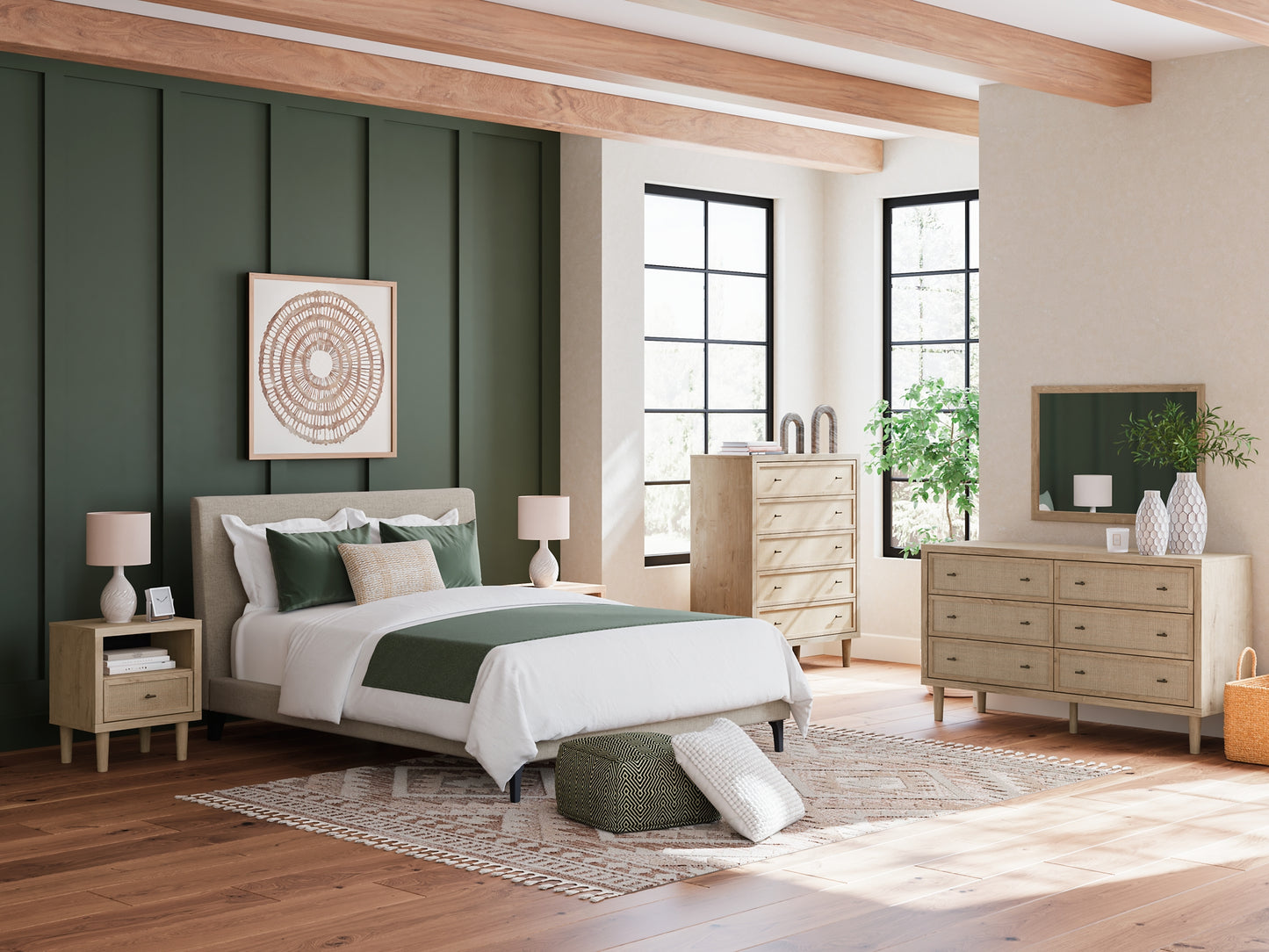 Cielden Uph Bed W/Roll Slats