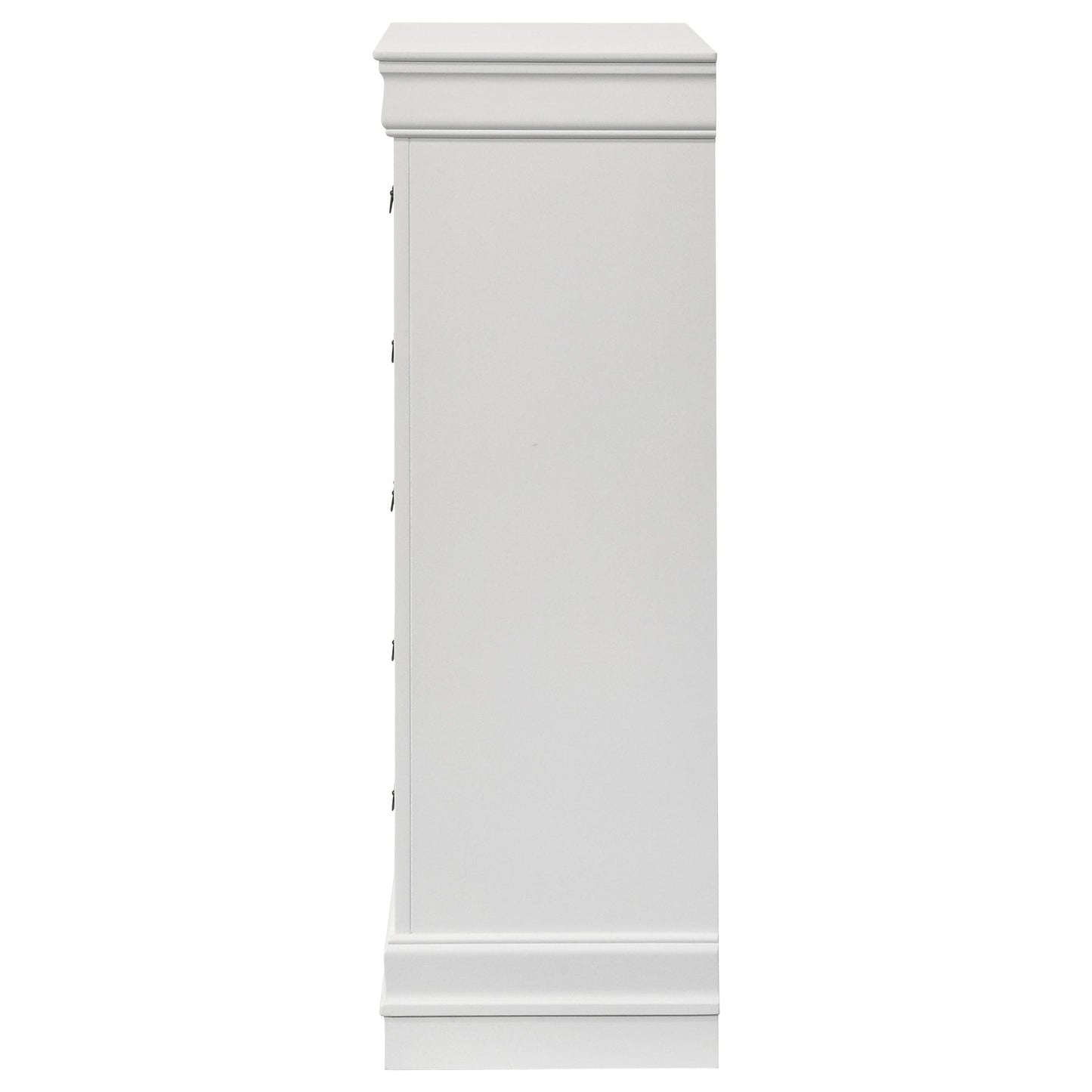 Louis Philippe 5-drawer Bedroom Chest White