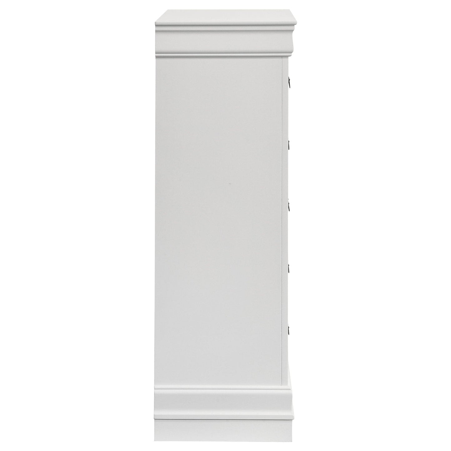 Louis Philippe 5-drawer Bedroom Chest White