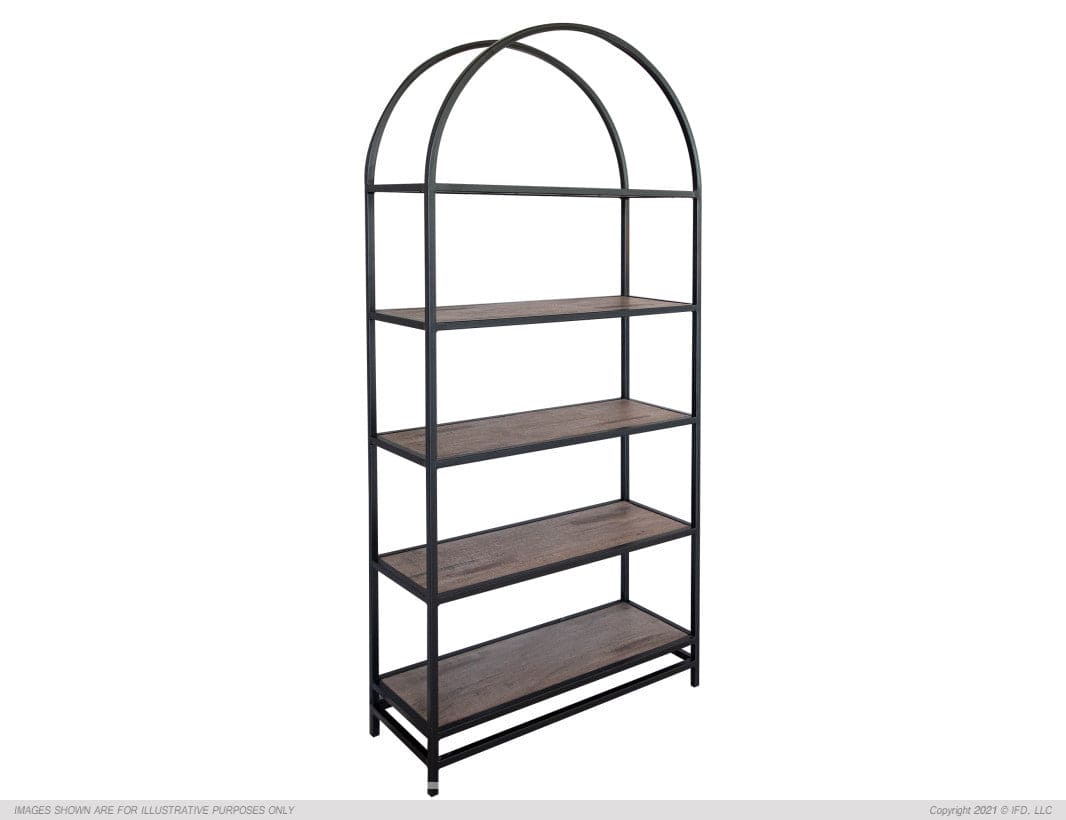 5 Shelves Metal Frame Bookcase